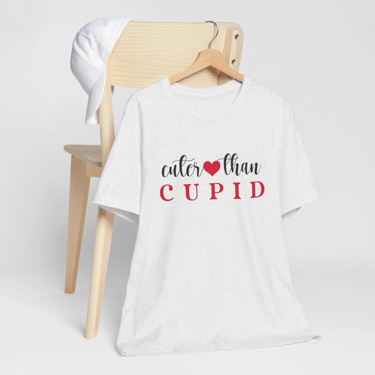 Funny Valentine Shirt for Her - Cuter Than Cupid T-Shirt - Unisex Romantic Gift Shirt - Cute Valentine’s Gift for Her - Image 3
