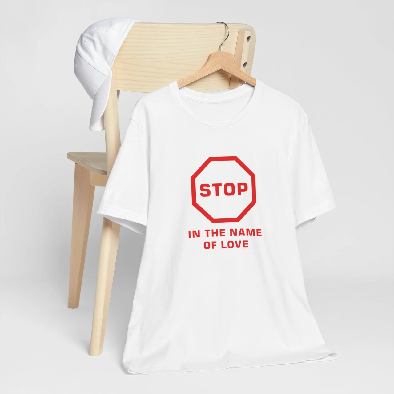 Stop in the Name of Love T-Shirt - Romantic Valentine Shirt - Perfect Gift for Couples - Cute Valentines Gift for Him or Her - Image 2