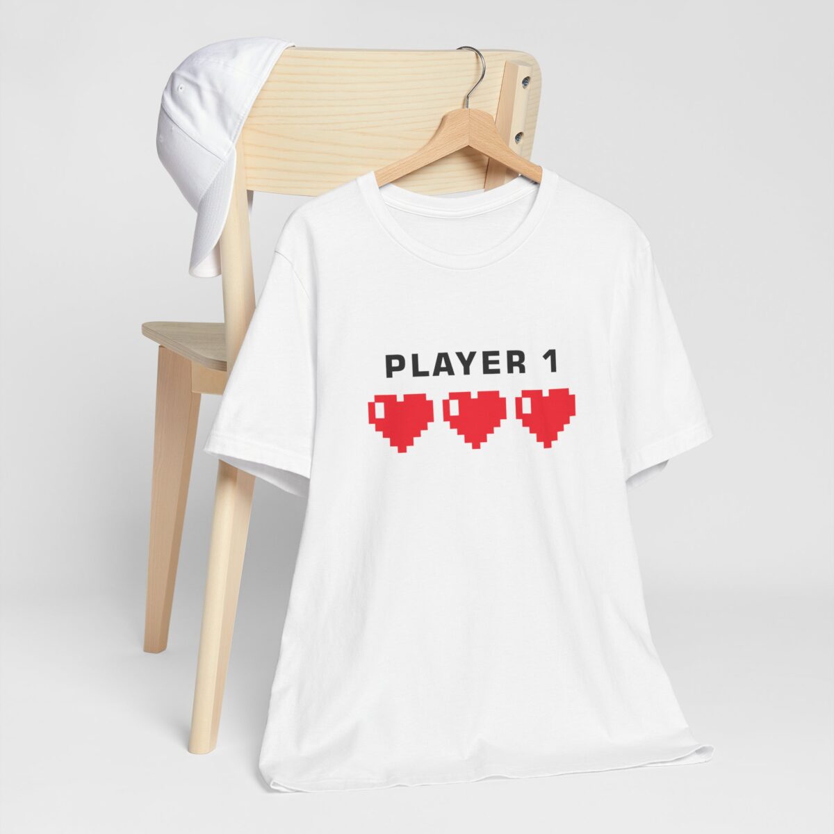 Gamer Player 1 Player 2 Matching Couple Shirt - Couples Matching Gaming Tee for Men - Unisex Retro Video Game Shirt - Perfect Valentine’s Gift for Him - Gaming Lovers Outfit - Image 2