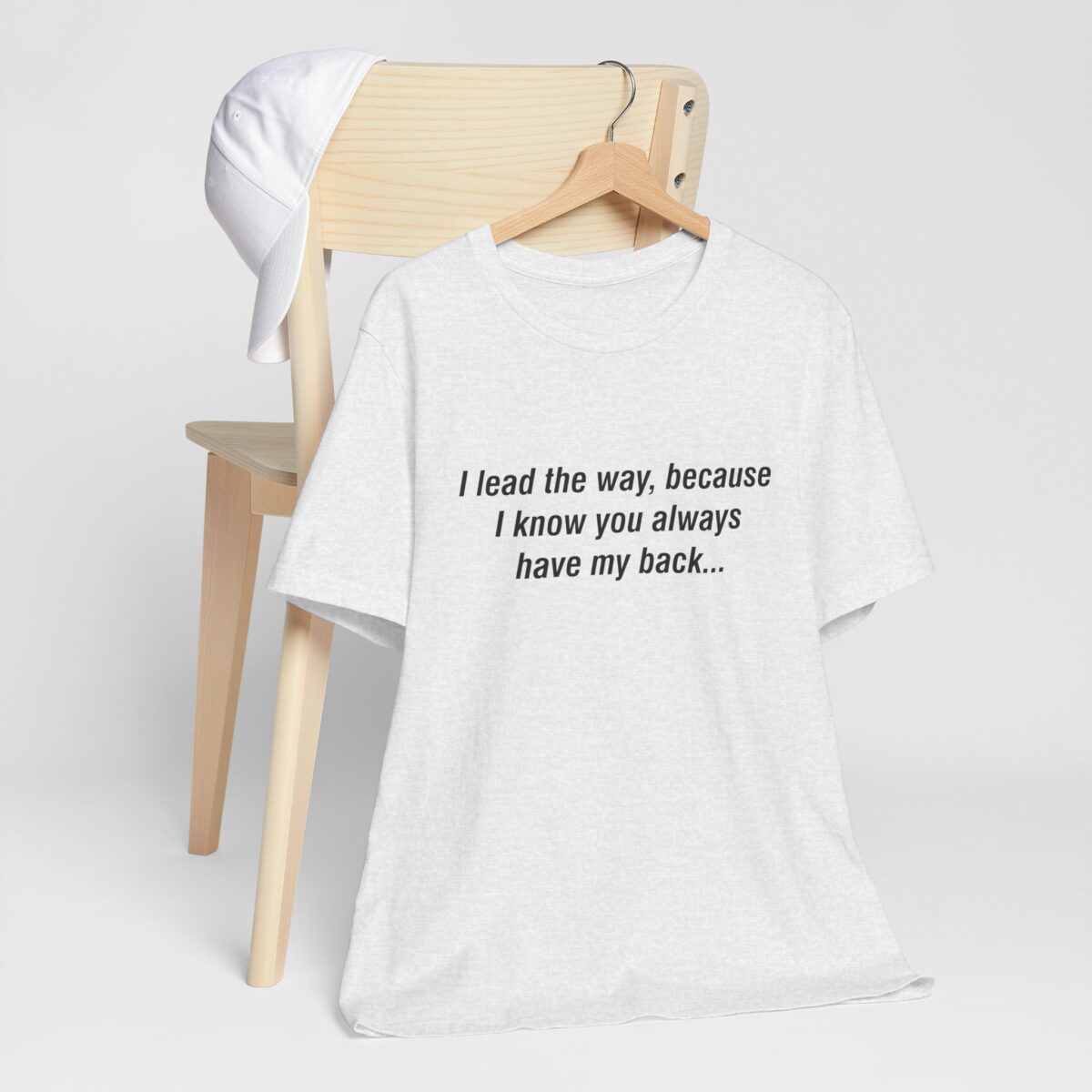 Married Couples Matching T-Shirt for Men - I Lead the Way Because I Know You Have My Back - Romantic Unisex Valentines Tee - Perfect Couple Gift for Him - Image 2