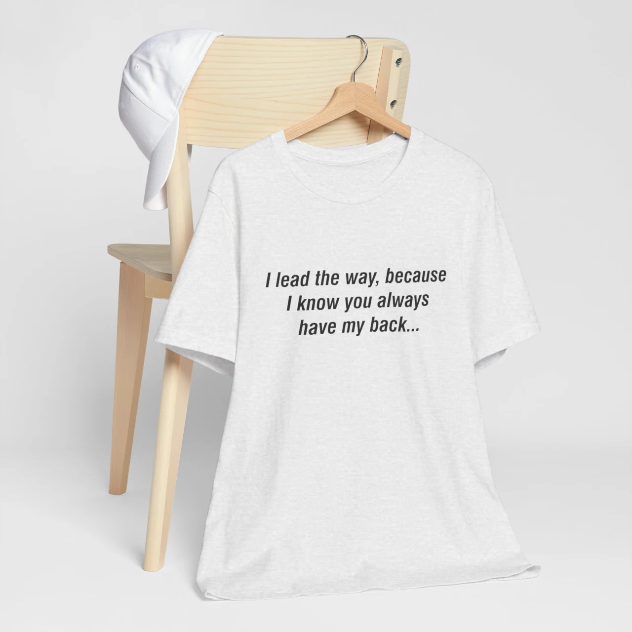 Married Couples Matching T-Shirt for Men - I Lead the Way Because I Know You Have My Back - Romantic Unisex Valentines Tee - Perfect Couple Gift for Him - Image 2