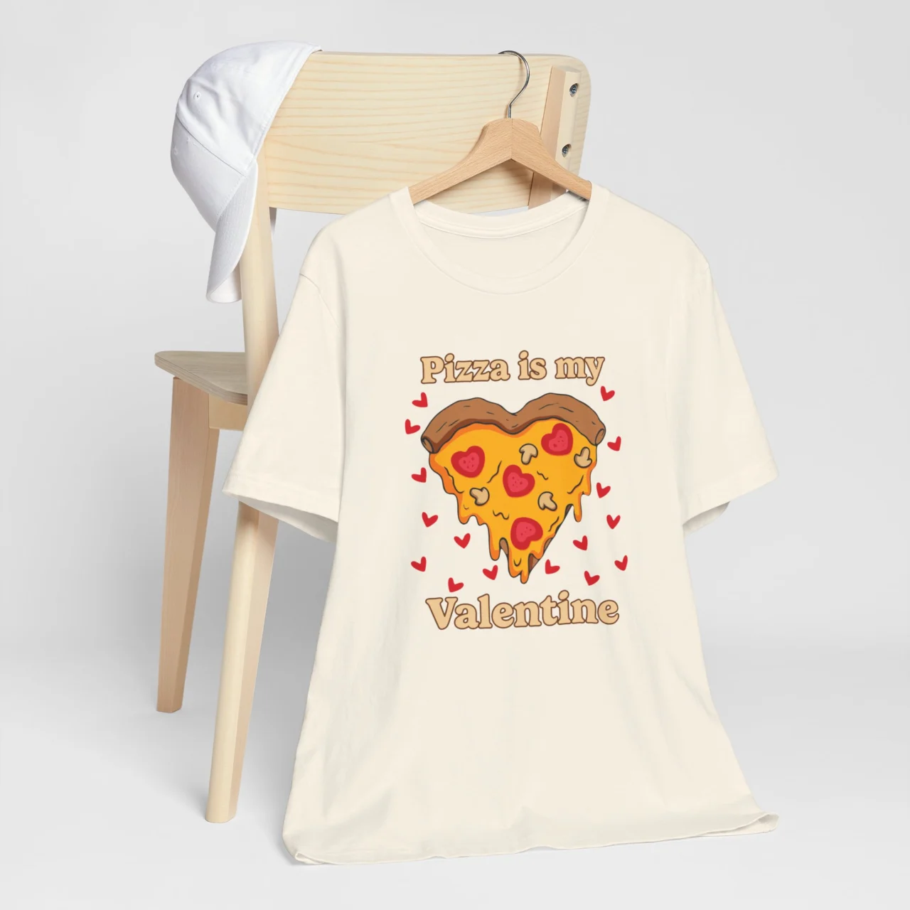 Pizza Is My Valentine T-Shirt - Funny Valentines Day Shirt - Unisex Pizza Lover Tee - Perfect Gift for Food Lovers - Cute Anti-Valentines Shirt - Image 5