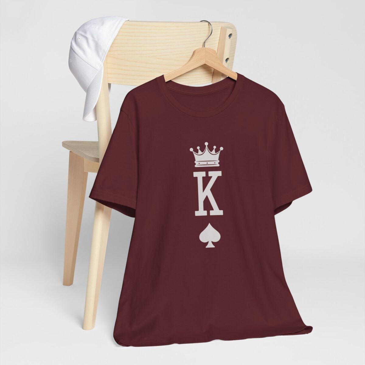 King of Spades T-Shirt - Matching King and Queen Couple Shirts - Romantic Valentine’s Day Tee for Him - His and Hers Unisex Love Quote Gift - Image 8