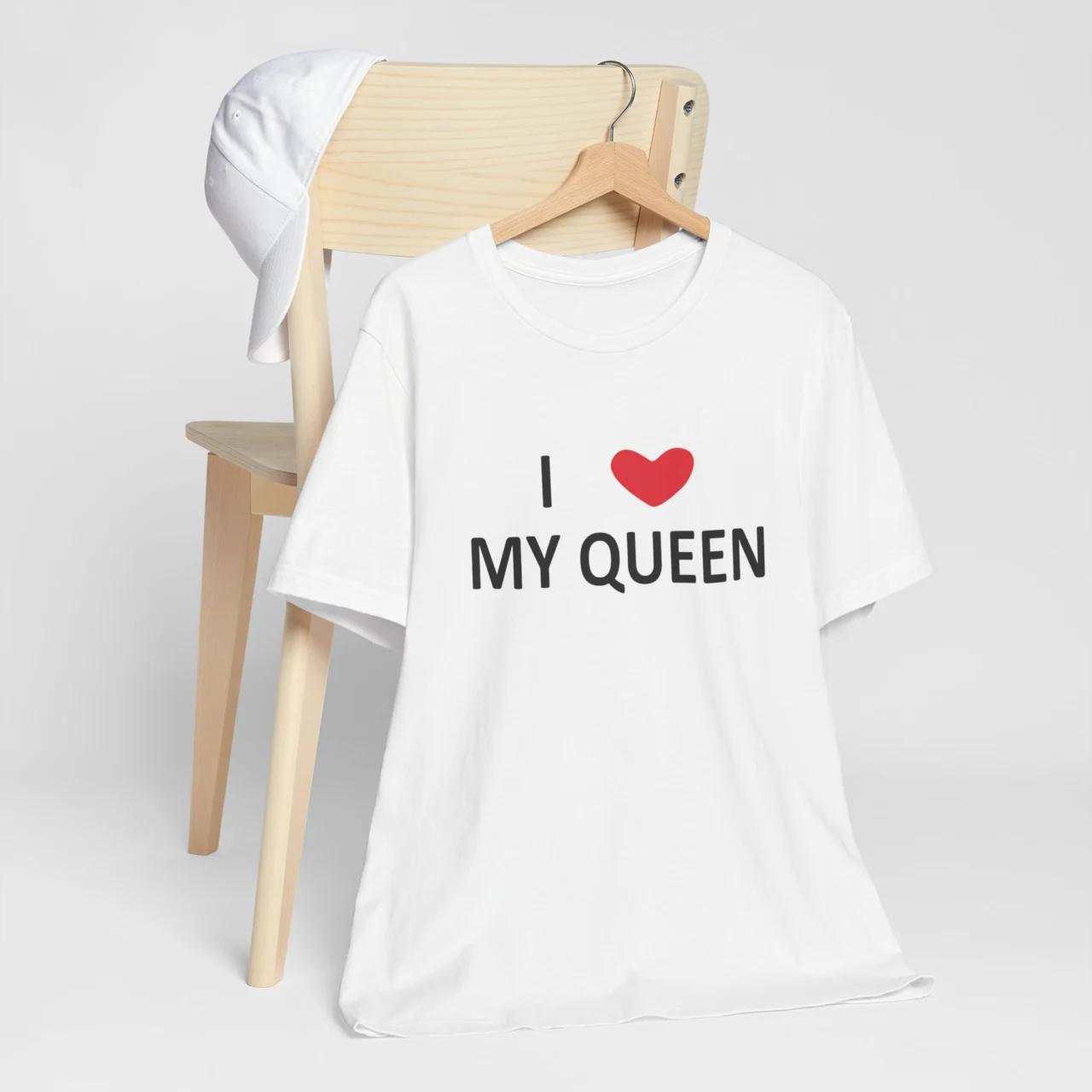 I Love My Queen T-Shirt - Romantic Valentines Day Shirt - Unisex Matching Couple Tee - Perfect Gift for Boyfriend or Husband - Anniversary Love Quote Shirt - Image 2