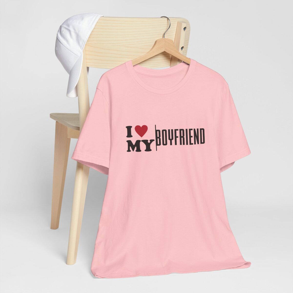 I Love My Boyfriend T-Shirt - Cute Girlfriend Shirt - Valentines Gift for Girlfriend - Romantic Love Tee - Valentines Day Shirt for Couples - Image 8