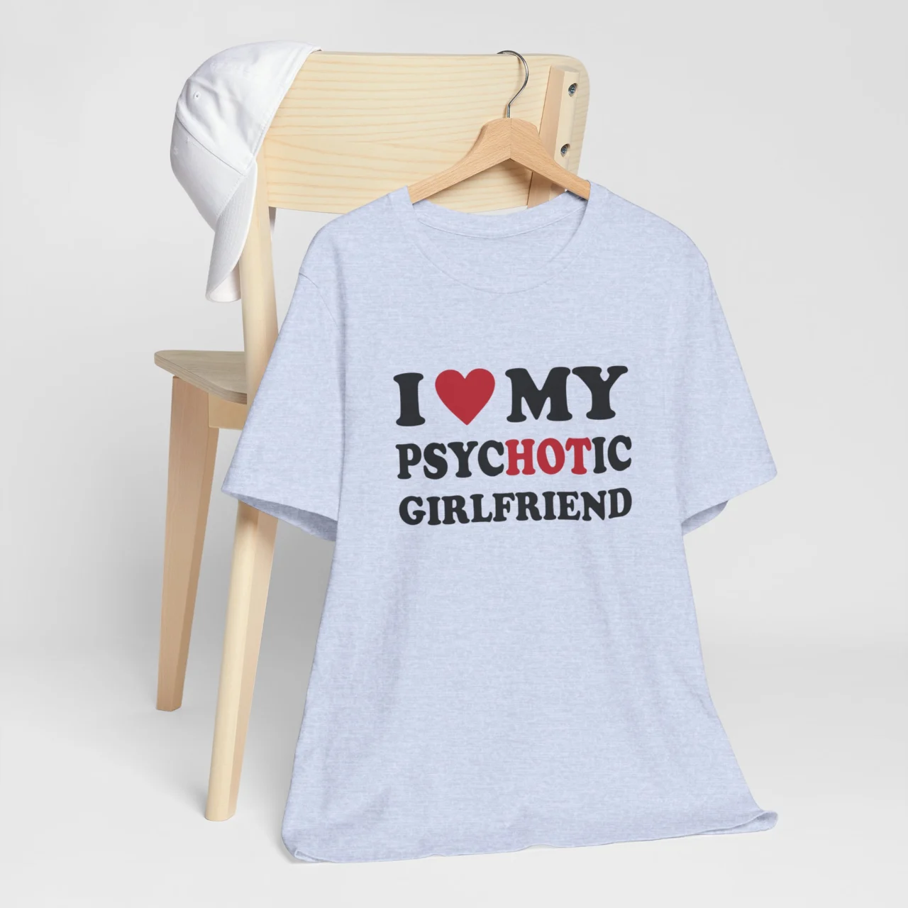 I Love My Psychotic Girlfriend T-Shirt - Funny Valentines Day Shirt - Cute Matching Boyfriend Girlfriend Shirt - Couple Humor Tee - Image 4