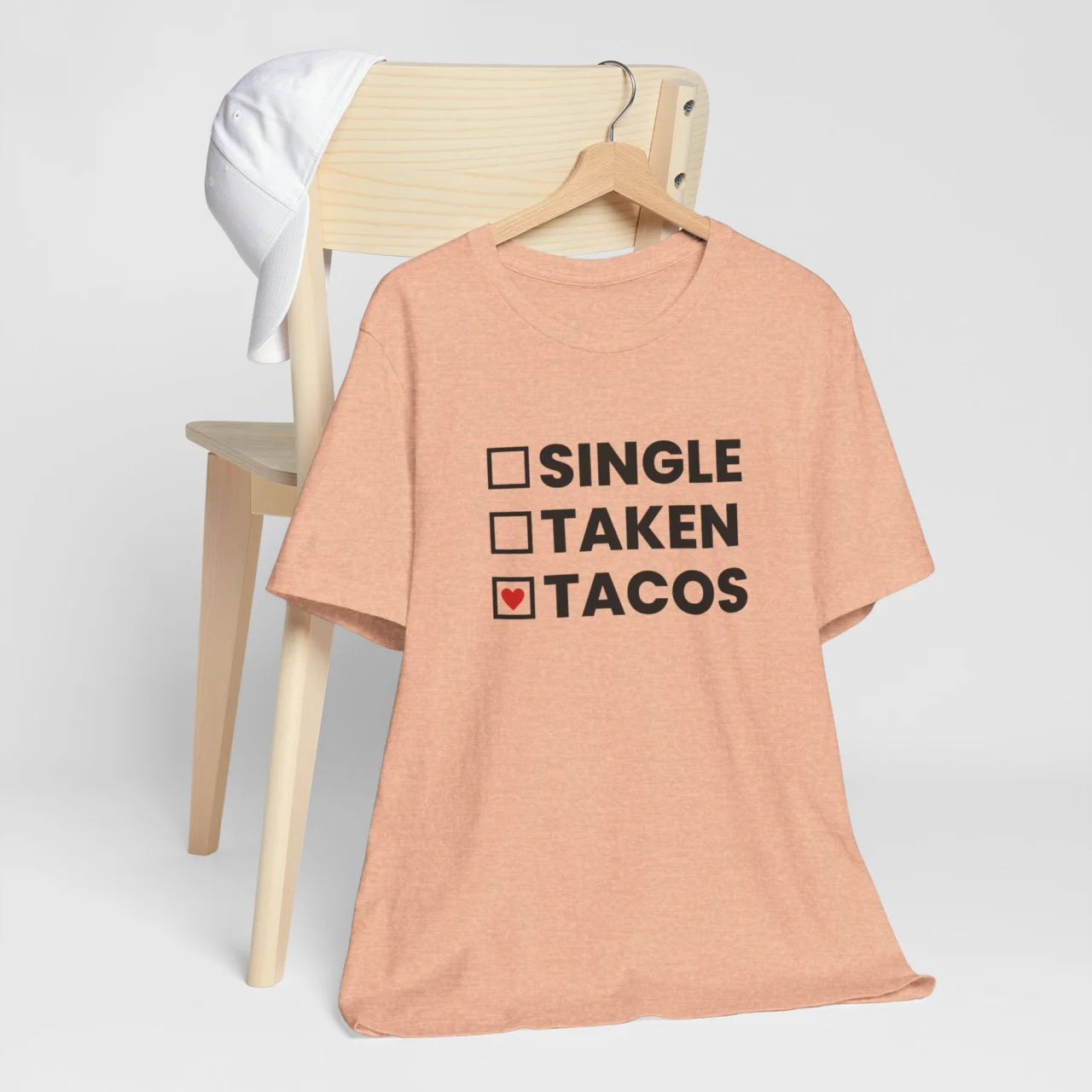 Funny Taco Love Valentines Shirt - Single Taken Tacos T-Shirt - Unisex Food Lover Tee - Gag Gift for Taco Lovers - Humorous Valentines Day Shirt - Image 6