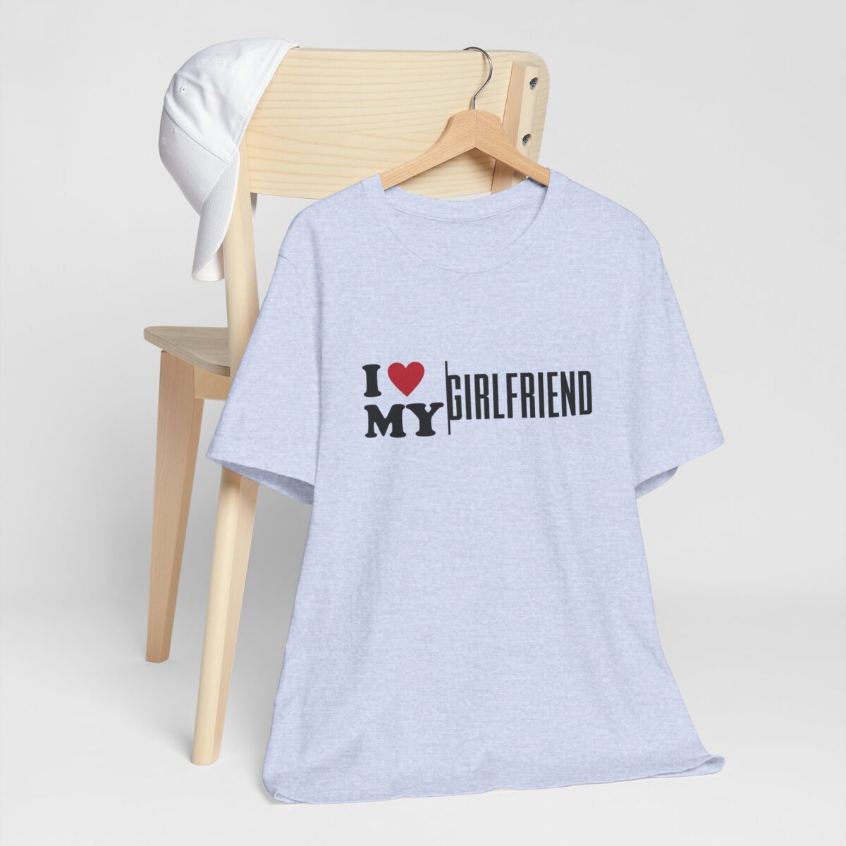 I Love My Girlfriend T-Shirt - Romantic Gift for Boyfriend - Valentine’s Day Shirt for Him - Cute Unisex Couple Tee - Image 4