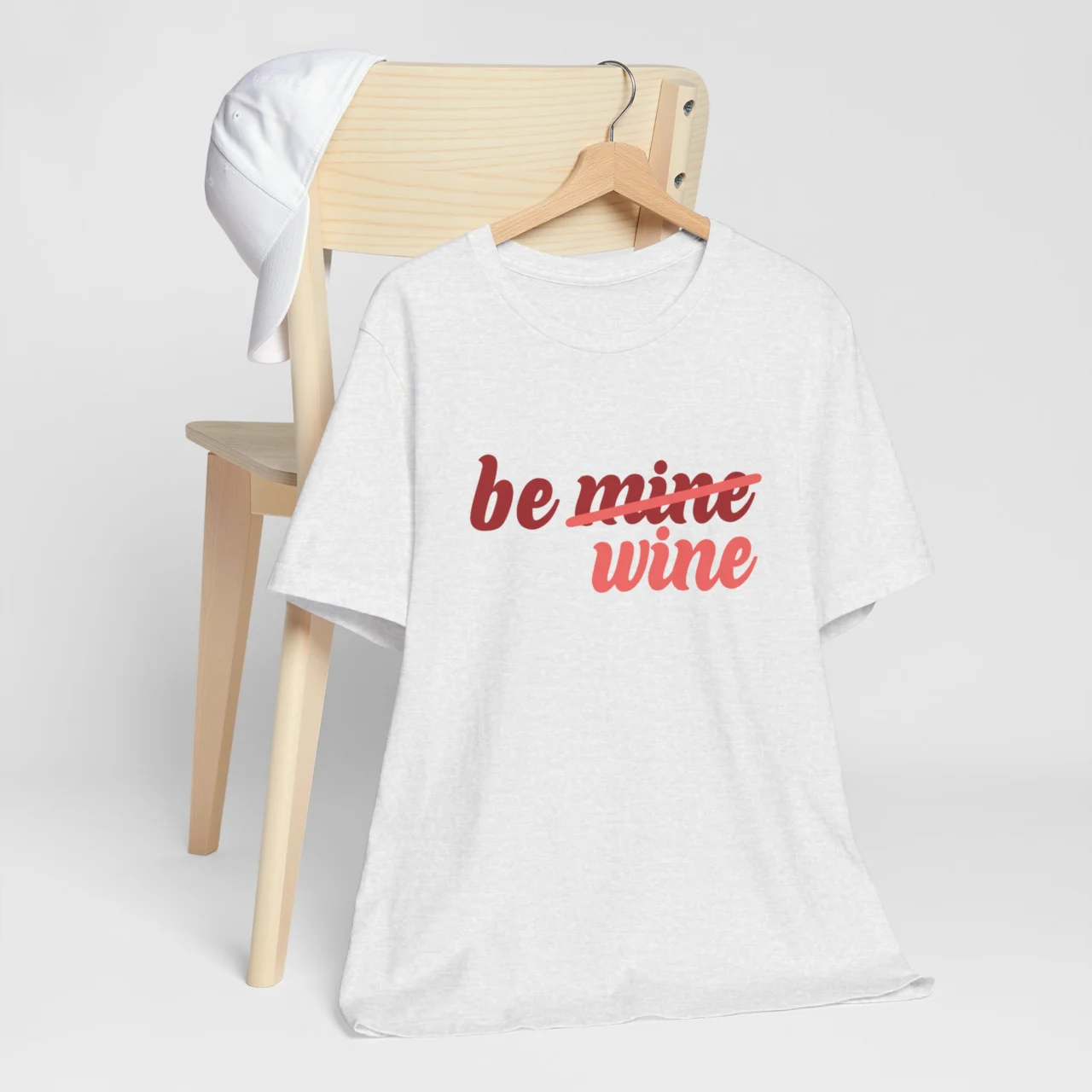 Be Wine Valentines Day T-Shirt - Funny Valentines Tee - Unisex Romantic Wine Lover Shirt - Perfect Gift for Him or Her - Cute Couple Shirt - Image 4