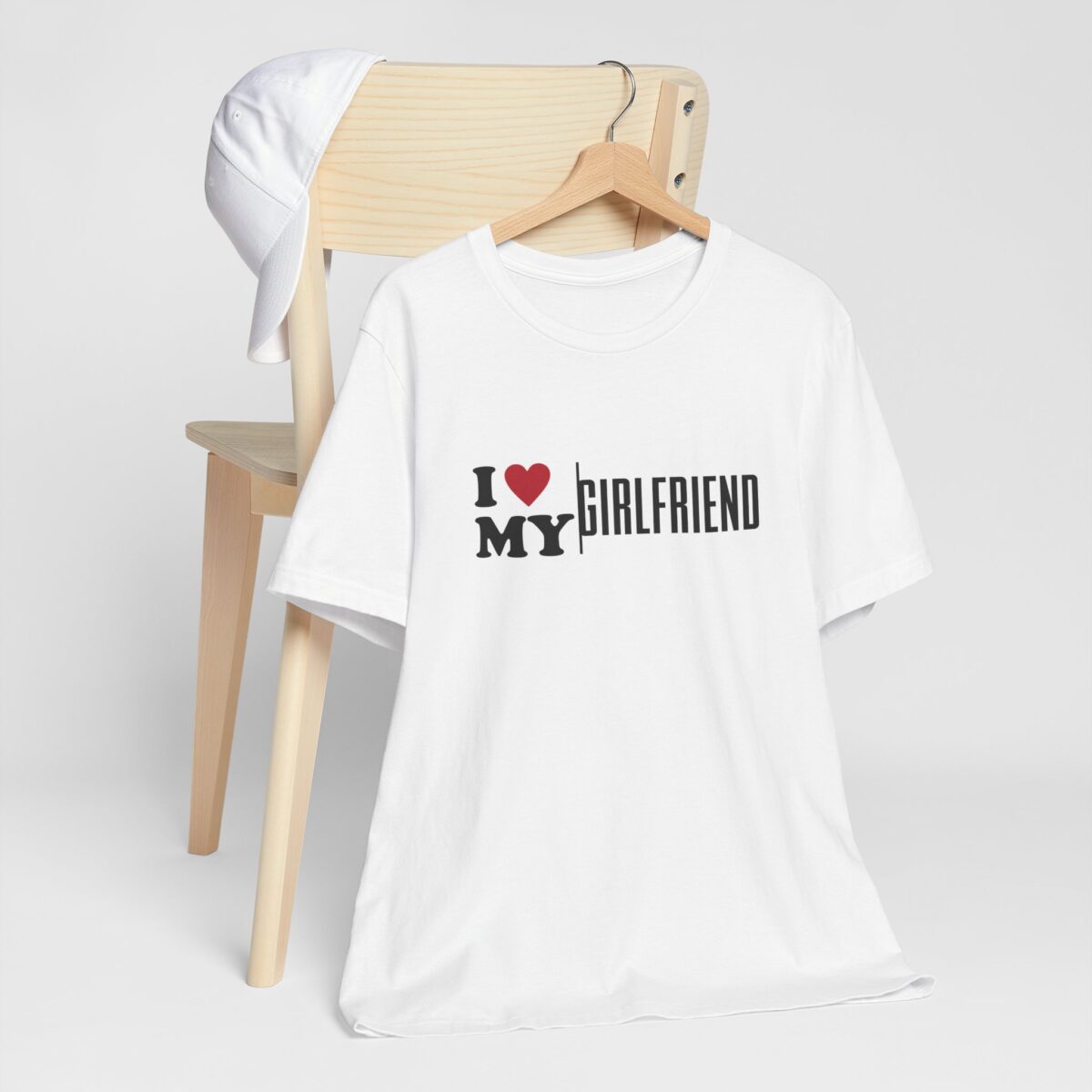 I Love My Girlfriend T-Shirt - Romantic Gift for Boyfriend - Valentine’s Day Shirt for Him - Cute Unisex Couple Tee - Image 2