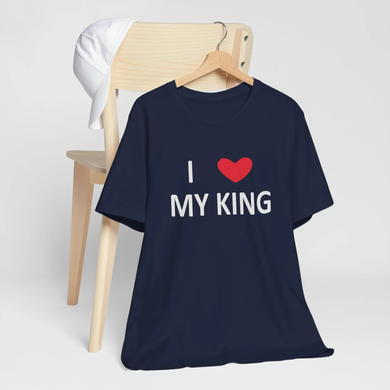 I Love My King T-Shirt - Romantic Gift for Her - Valentines Day Shirt for Women - Unisex Love Quote Tee - Perfect for Anniversaries and Couples - Image 7