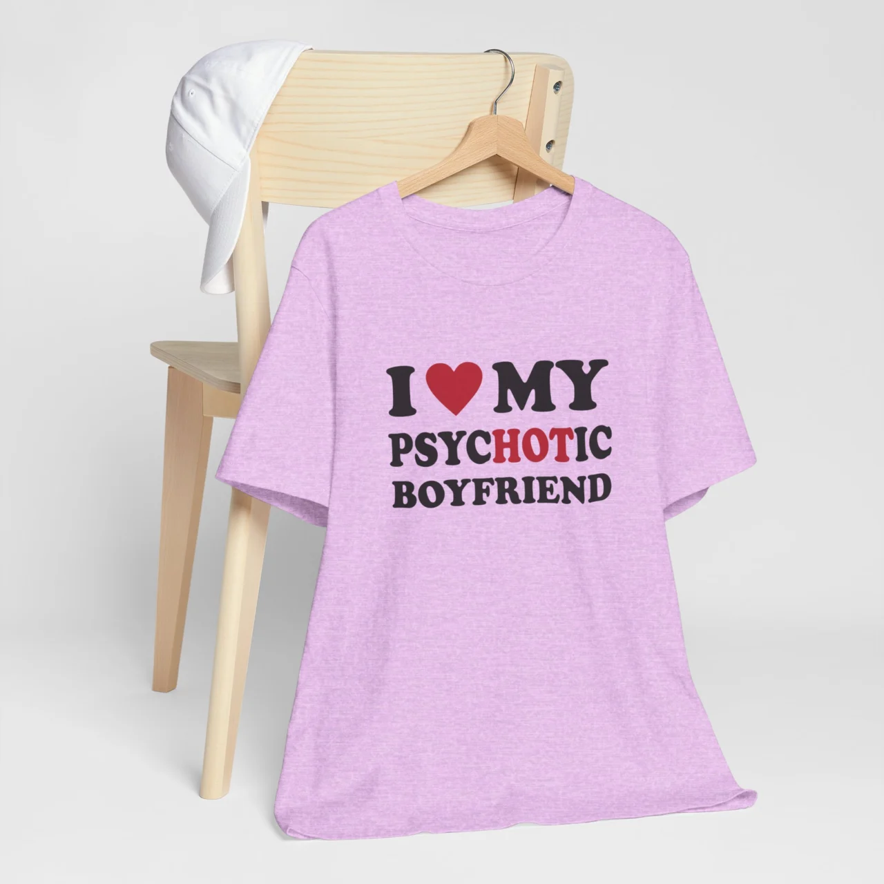 I Love My Psychotic Boyfriend T-Shirt - Funny Valentines Day Shirt - Cute Matching Boyfriend Girlfriend Shirt - Couple Humor Tee - Image 7