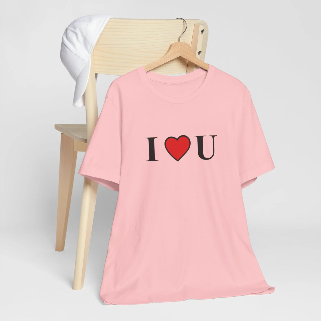 I Love U T-Shirt - Romantic Valentines Day Tee - Perfect Gift for Loved Ones - Unisex Love Quote Shirt - Image 8