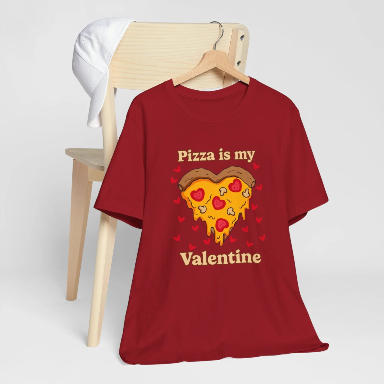 Pizza Is My Valentine T-Shirt - Funny Valentines Day Shirt - Unisex Pizza Lover Tee - Perfect Gift for Food Lovers - Cute Anti-Valentines Shirt - Image 9