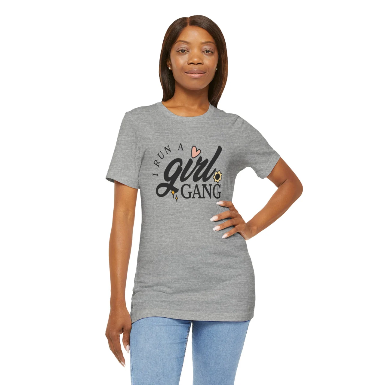 I Run a Girl Gang T-Shirt - Mom Life Tee - Mommy and Me Matching Shirt - Gift for Moms of Girls - Cute Mother’s Day Shirt - Image 8