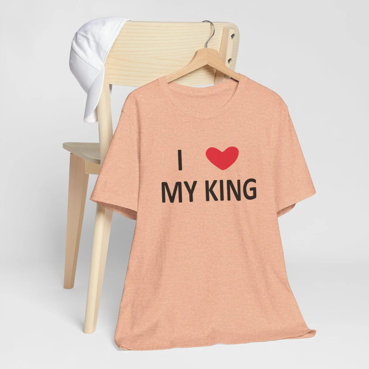 I Love My King T-Shirt - Romantic Gift for Her - Valentines Day Shirt for Women - Unisex Love Quote Tee - Perfect for Anniversaries and Couples - Image 5