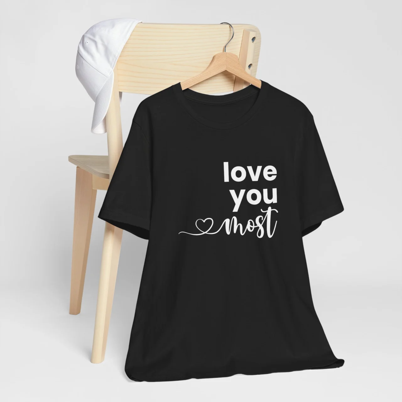 Love You Most T-Shirt - Romantic Gift for Her - Valentine’s Day Shirt for Couples - Perfect Couple Gift for Girlfriend or Wife - Image 5