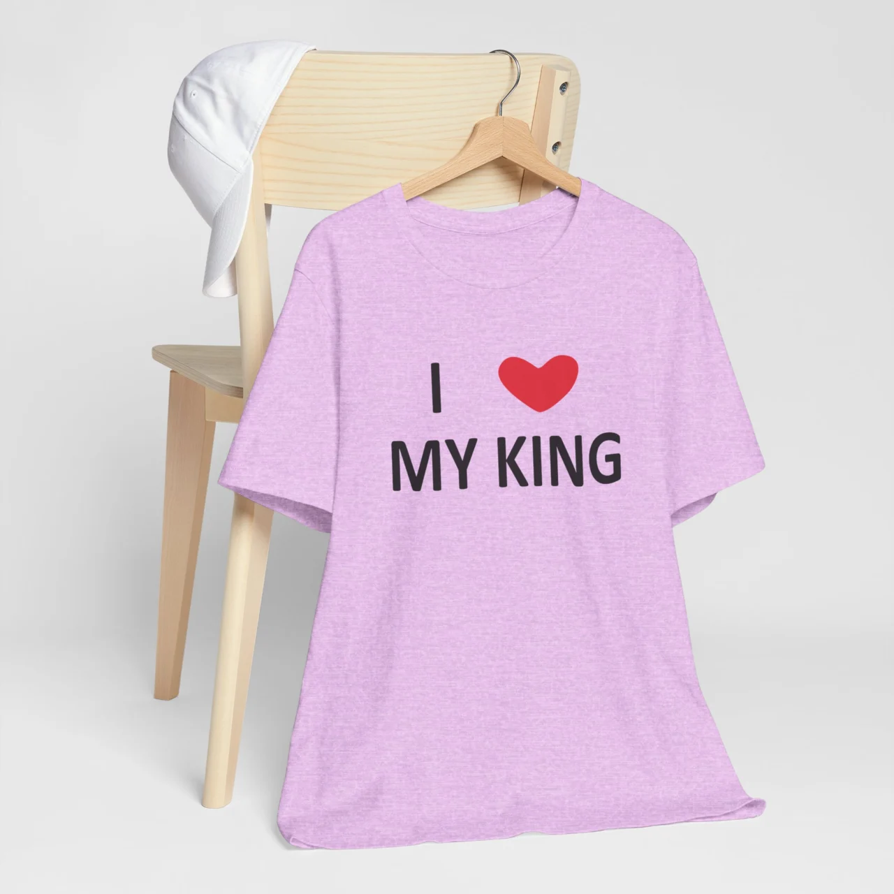 I Love My King T-Shirt - Romantic Gift for Her - Valentines Day Shirt for Women - Unisex Love Quote Tee - Perfect for Anniversaries and Couples - Image 8