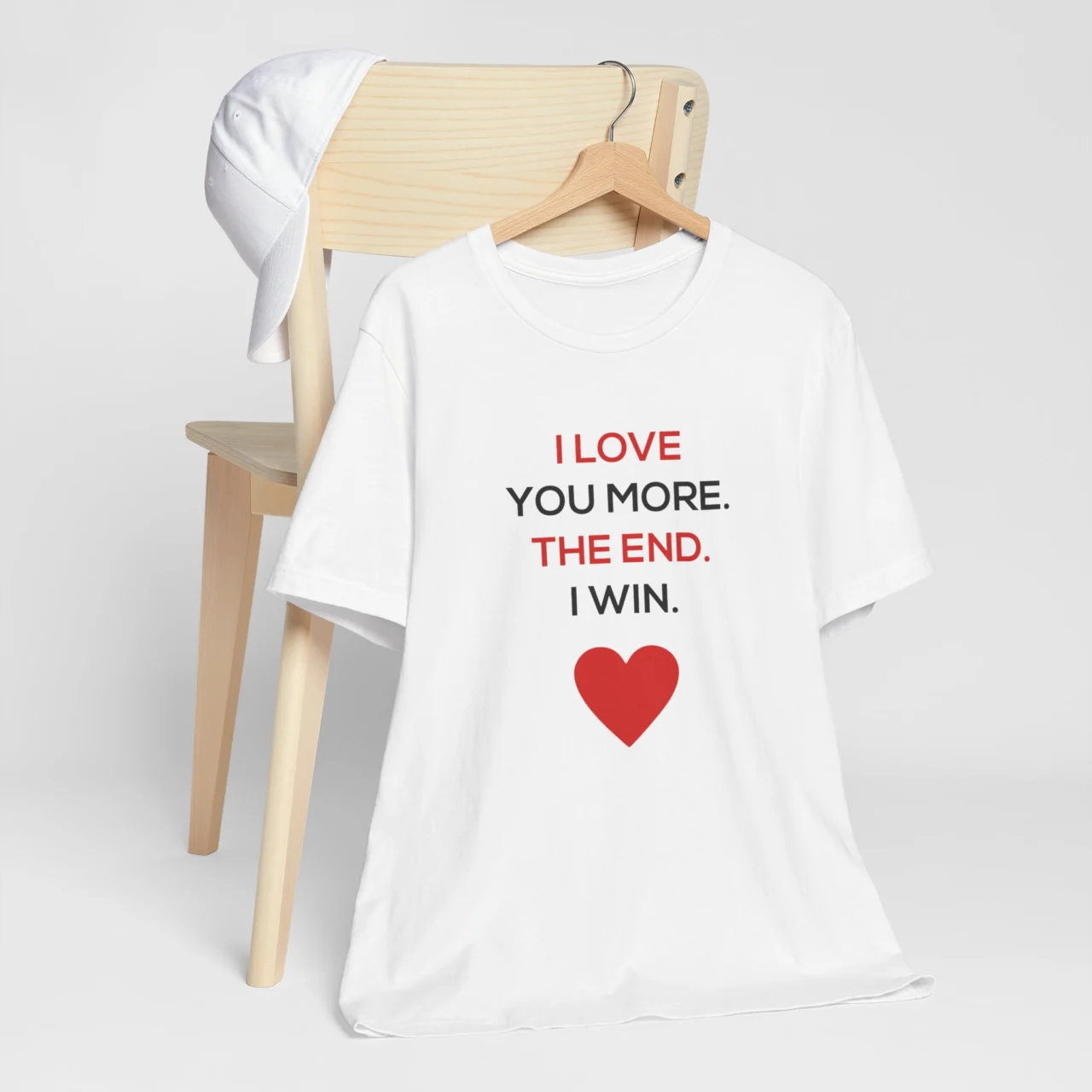 Funny Romantic Couple Shirt - I Love You More the End I Win T-Shirt - Cute Gift for Couples - Image 2