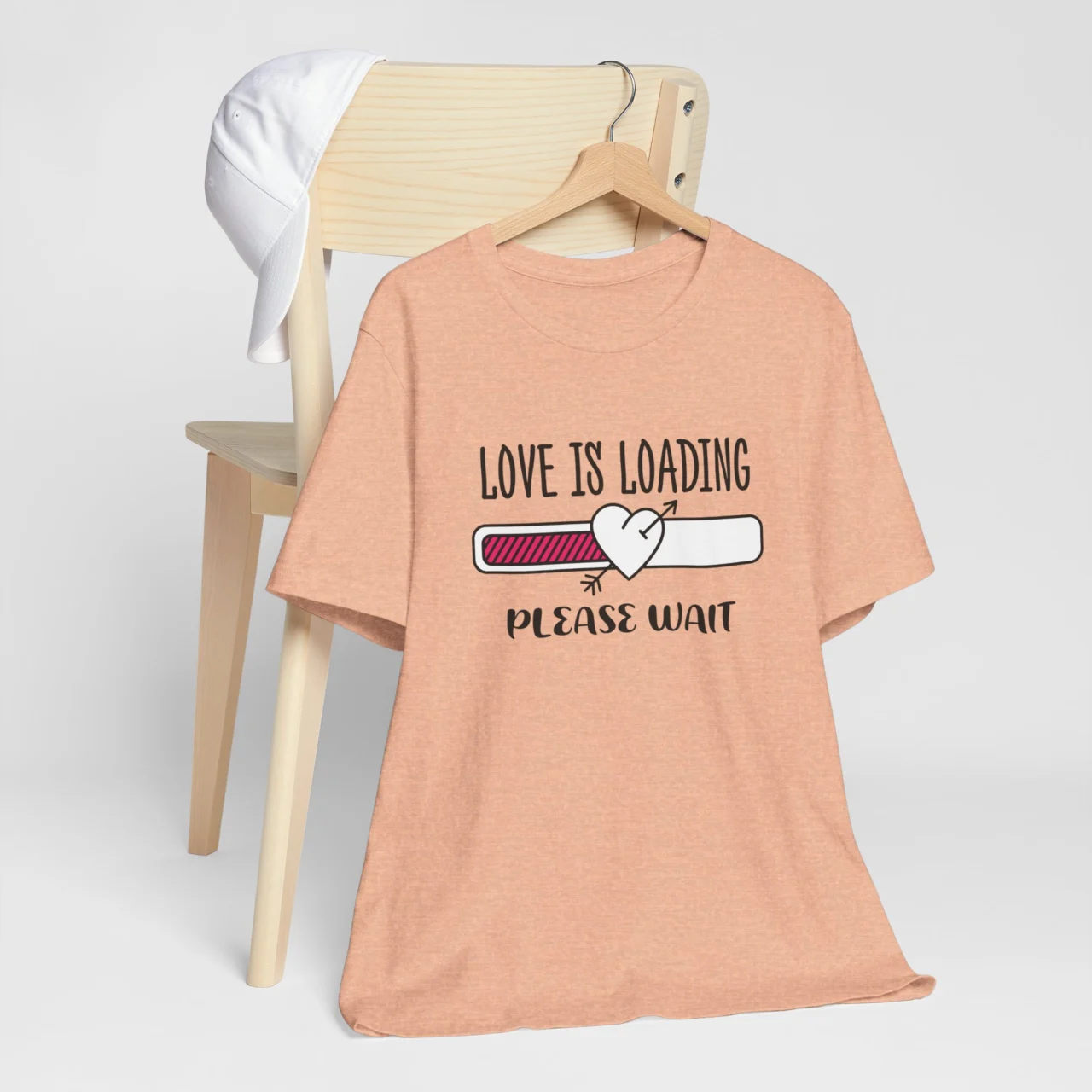 Love Is Loading Please Wait T-Shirt - Funny Valentines Day Shirt - Unisex Romantic Tee - Cute Gift for Him or Her - Valentines Relationship Shirt - Image 5