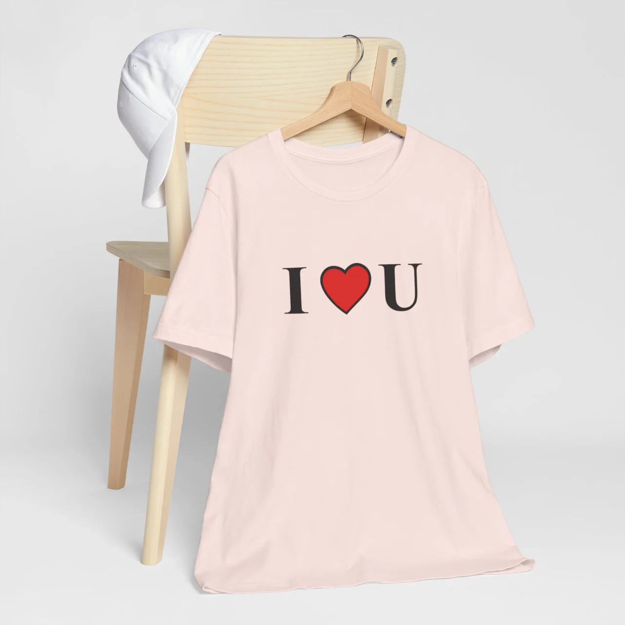 I Love U T-Shirt - Romantic Valentines Day Tee - Perfect Gift for Loved Ones - Unisex Love Quote Shirt - Image 3