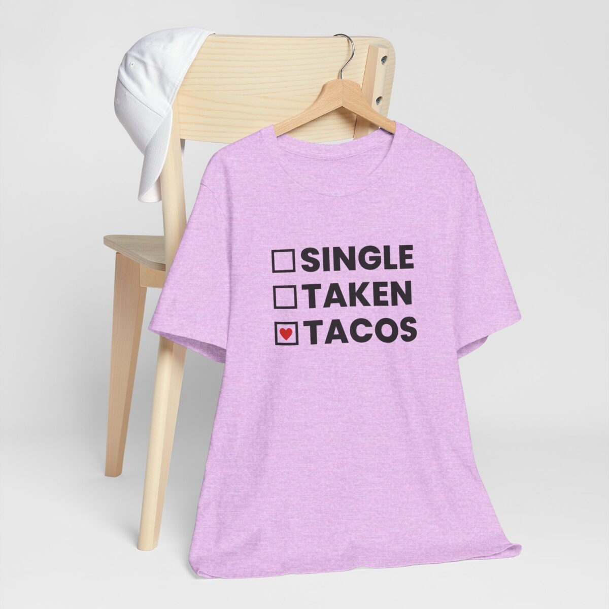 Funny Taco Love Valentines Shirt - Single Taken Tacos T-Shirt - Unisex Food Lover Tee - Gag Gift for Taco Lovers - Humorous Valentines Day Shirt - Image 7