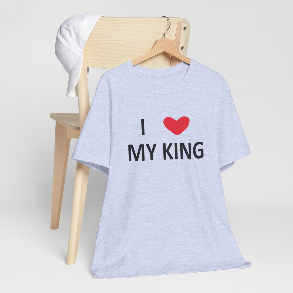 I Love My King T-Shirt - Romantic Gift for Her - Valentines Day Shirt for Women - Unisex Love Quote Tee - Perfect for Anniversaries and Couples - Image 6