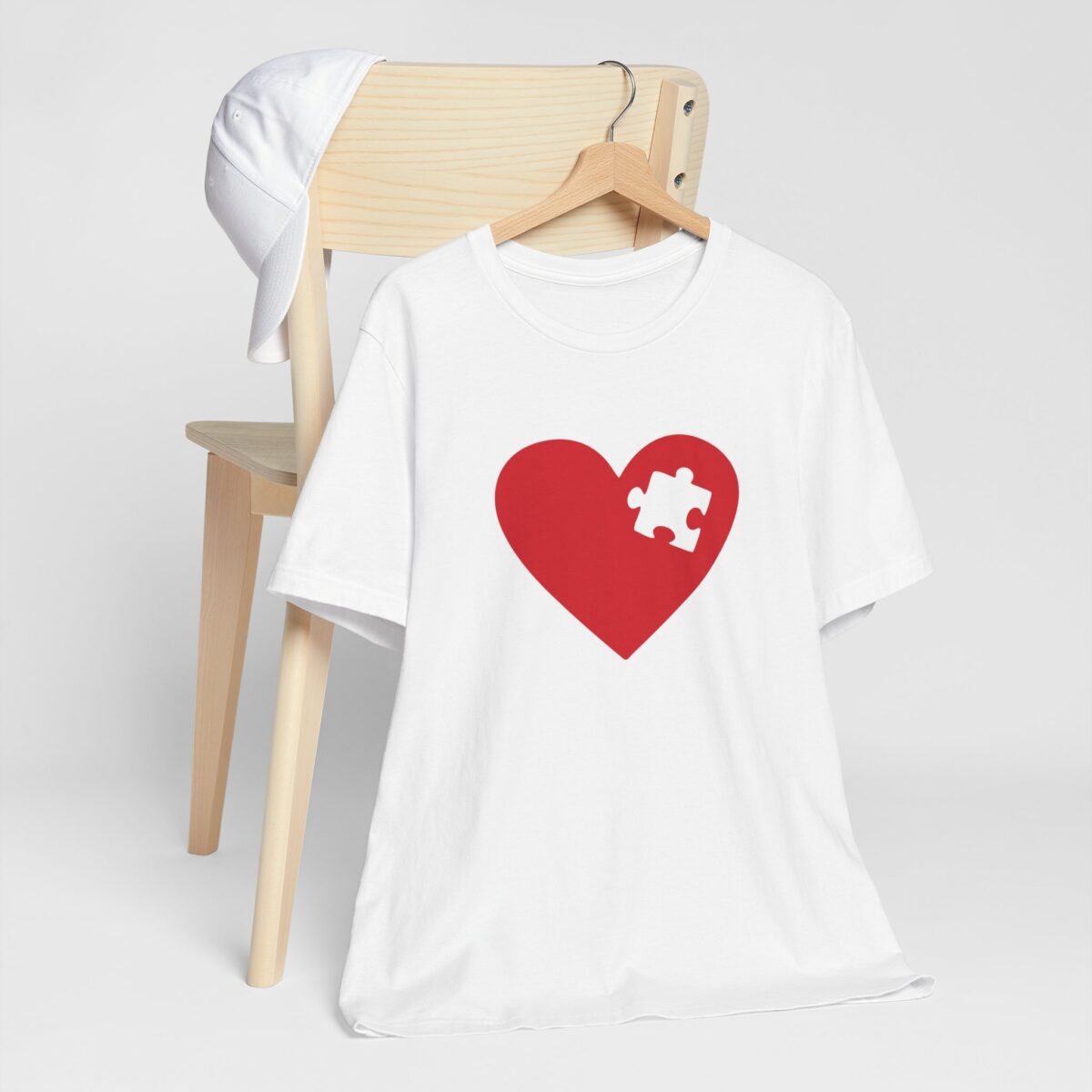 Missing Piece T-Shirt for Her - Heart Puzzle Matching Couple Shirt - Valentine’s Day Romantic Tee - Unisex Love Quote Gift for Couples
