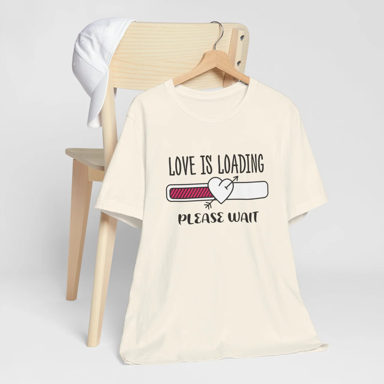 Love Is Loading Please Wait T-Shirt - Funny Valentines Day Shirt - Unisex Romantic Tee - Cute Gift for Him or Her - Valentines Relationship Shirt - Image 4