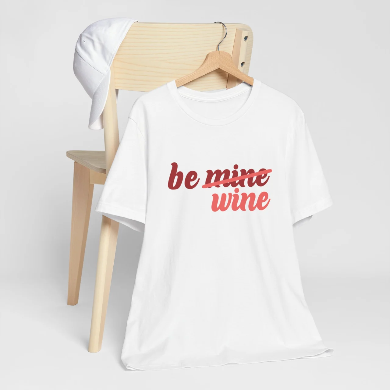 Be Wine Valentines Day T-Shirt - Funny Valentines Tee - Unisex Romantic Wine Lover Shirt - Perfect Gift for Him or Her - Cute Couple Shirt - Image 2