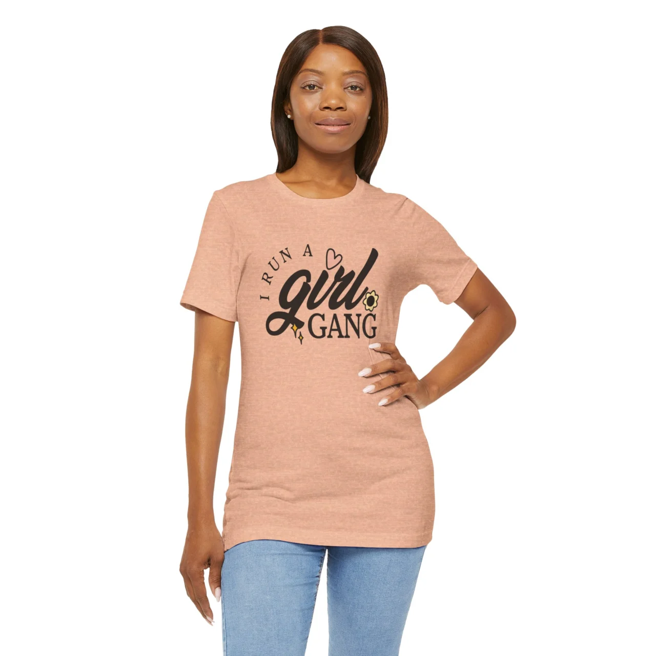 I Run a Girl Gang T-Shirt - Mom Life Tee - Mommy and Me Matching Shirt - Gift for Moms of Girls - Cute Mother’s Day Shirt - Image 6