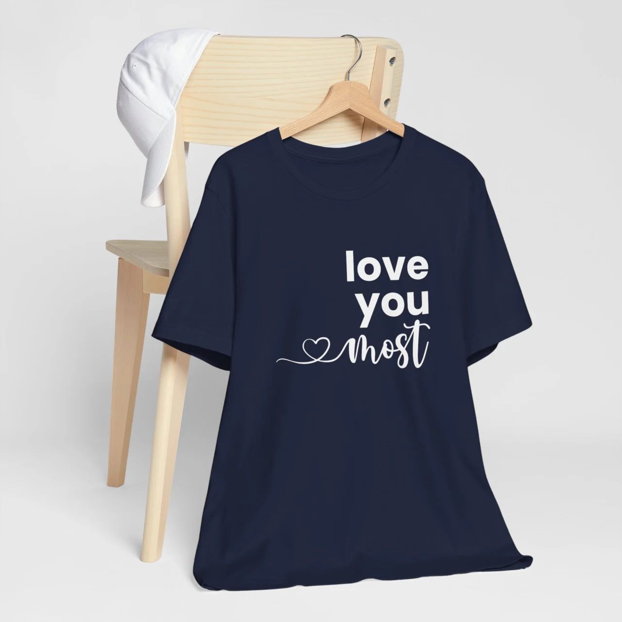 Love You Most T-Shirt - Romantic Gift for Her - Valentine’s Day Shirt for Couples - Perfect Couple Gift for Girlfriend or Wife - Image 6