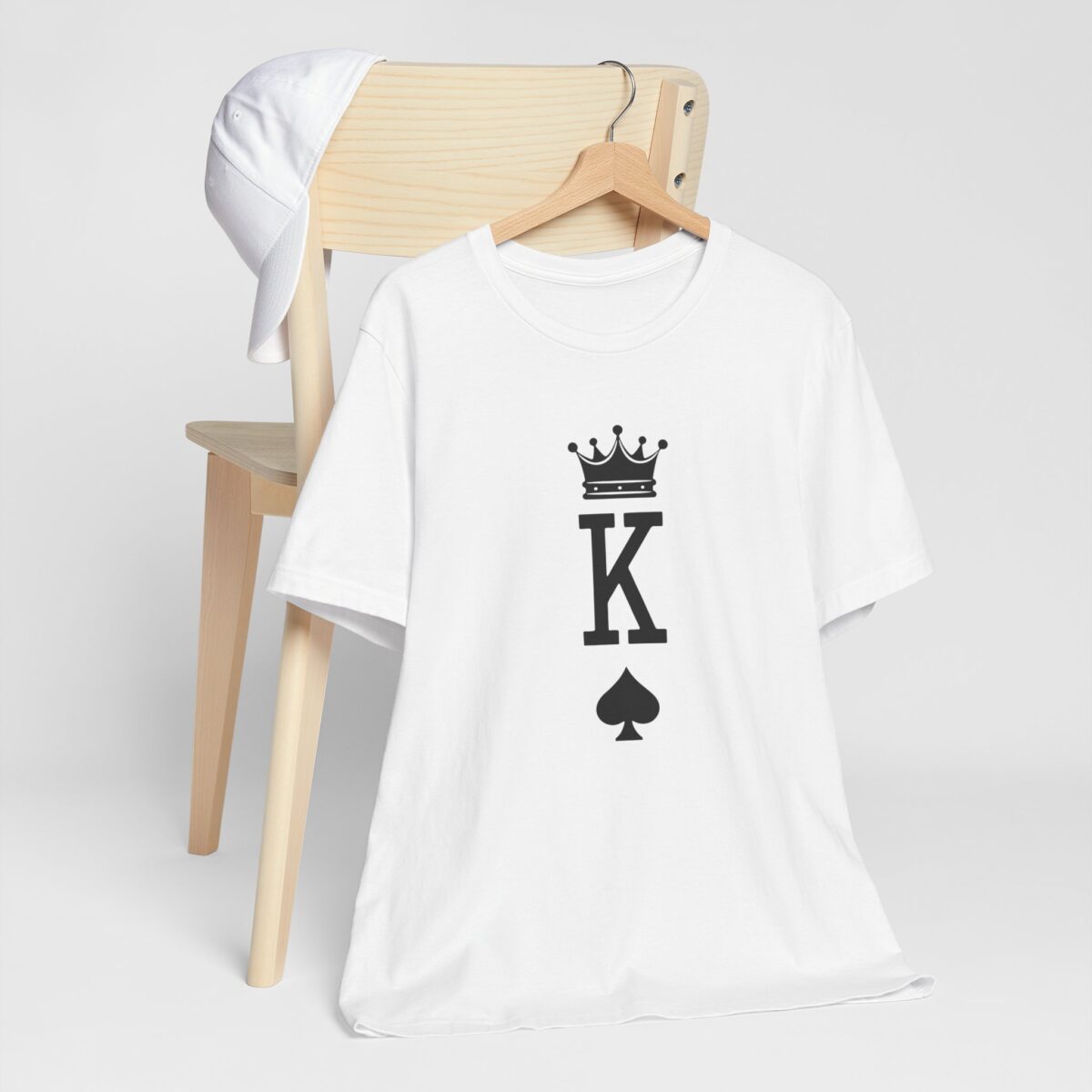 King of Spades T-Shirt - Matching King and Queen Couple Shirts - Romantic Valentine’s Day Tee for Him - His and Hers Unisex Love Quote Gift - Image 2