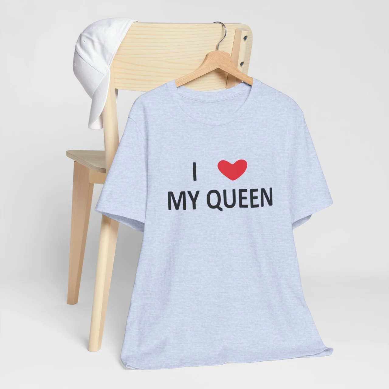 I Love My Queen T-Shirt - Romantic Valentines Day Shirt - Unisex Matching Couple Tee - Perfect Gift for Boyfriend or Husband - Anniversary Love Quote Shirt - Image 5