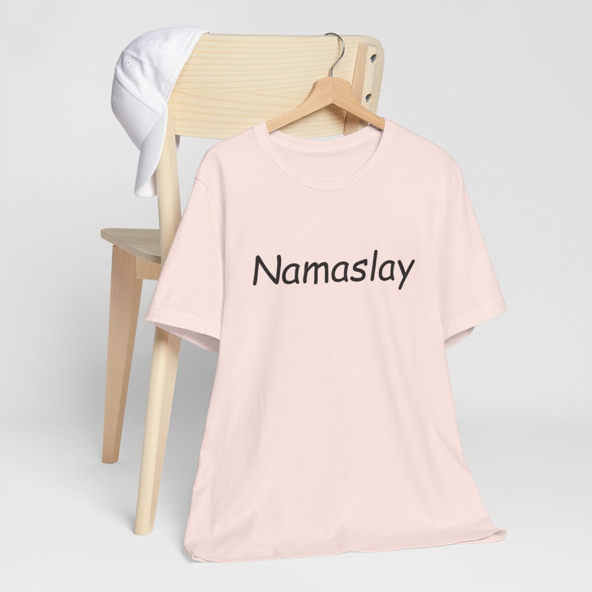 Namaslay T-Shirt - Trendy Yoga Shirt for Mindful Living - Positive Vibes Tee - Zen and Meditation Inspired Unisex Short Sleeve Tee - Image 3