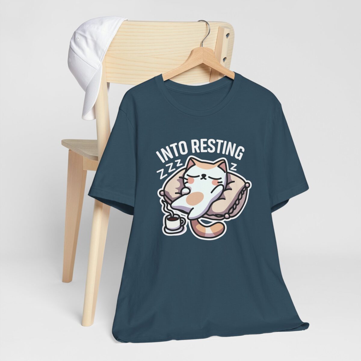 Into Resting T-Shirt - Cute Sleeping Cat Tee - Cozy Sleep Lover Graphic Shirt - Funny Nap Time Humor Tee - Image 6