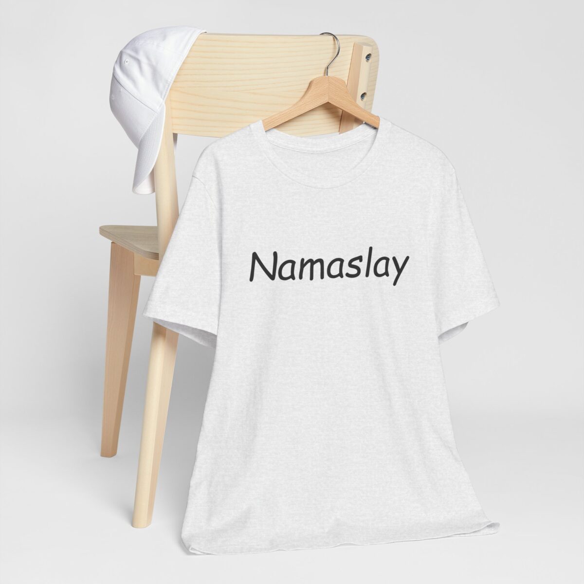 Namaslay T-Shirt - Trendy Yoga Shirt for Mindful Living - Positive Vibes Tee - Zen and Meditation Inspired Unisex Short Sleeve Tee - Image 4