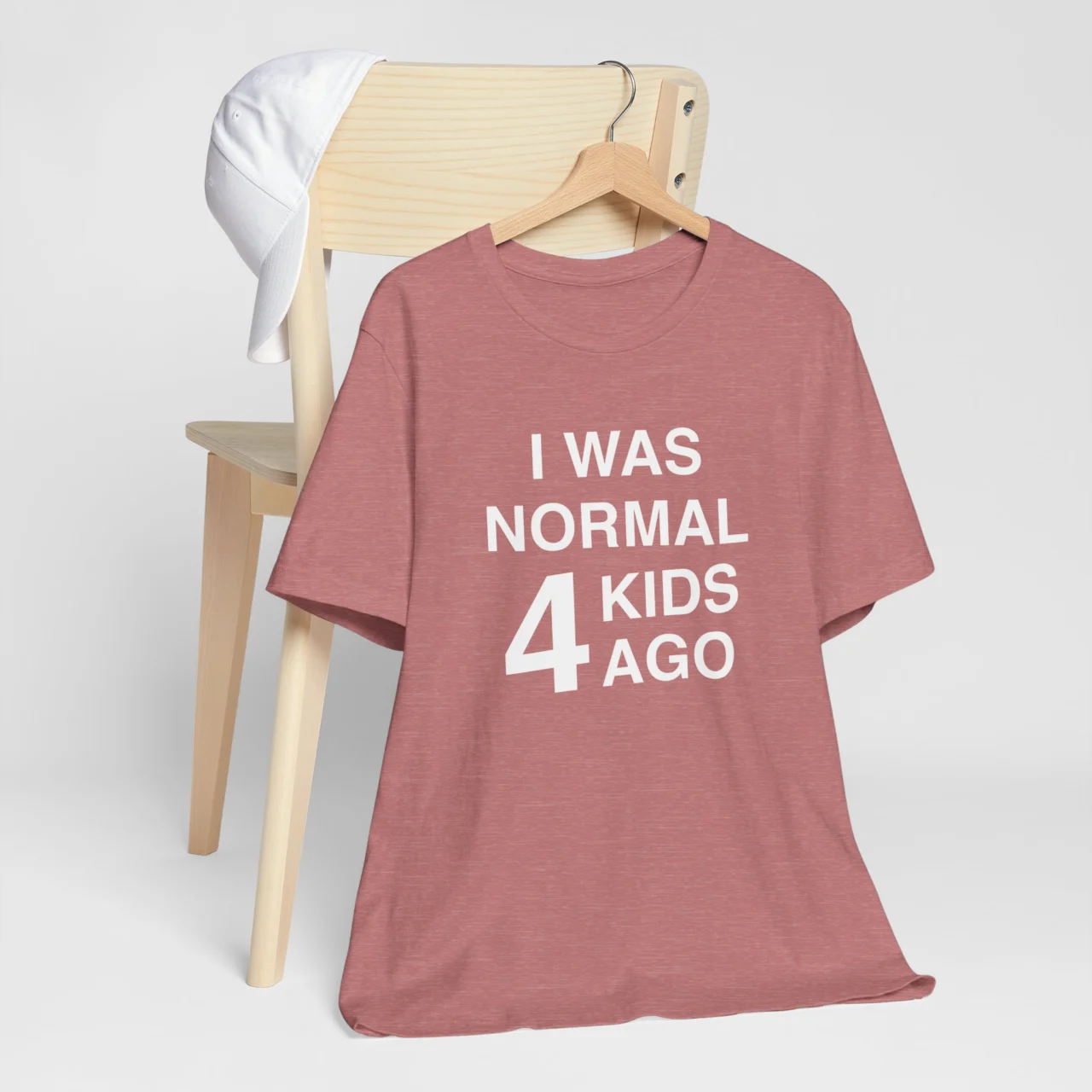 I Was Normal 4 Kids Ago T-Shirt - Funny Mom Life Tee - Parenting Humor Shirt - Gift for Mom of Four - Image 4
