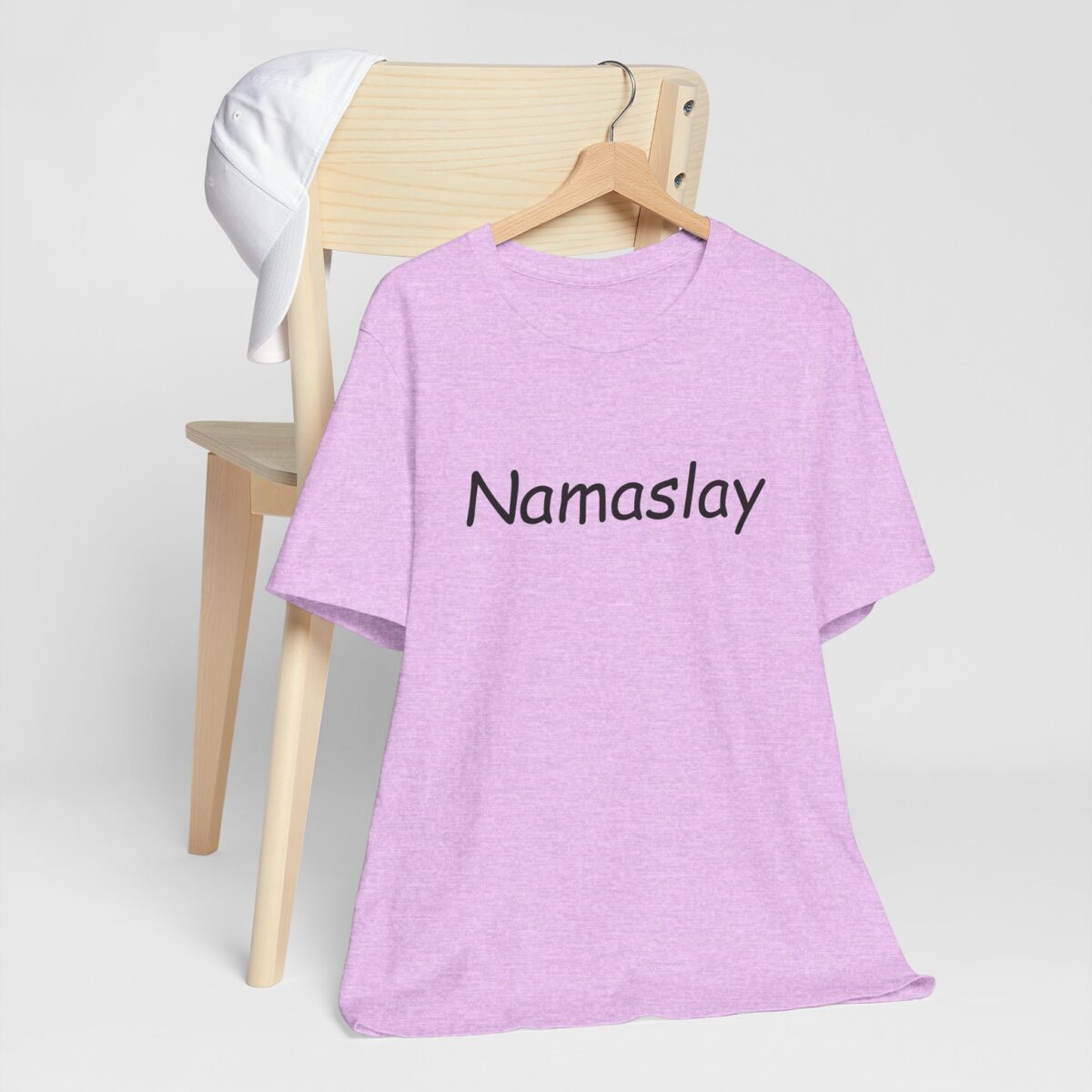 Namaslay T-Shirt - Trendy Yoga Shirt for Mindful Living - Positive Vibes Tee - Zen and Meditation Inspired Unisex Short Sleeve Tee