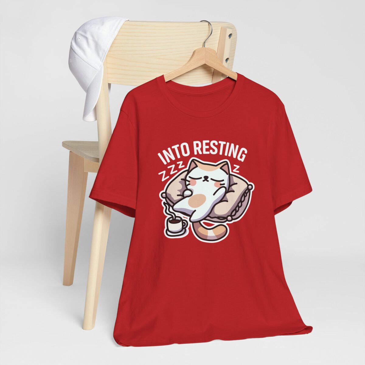 Into Resting T-Shirt - Cute Sleeping Cat Tee - Cozy Sleep Lover Graphic Shirt - Funny Nap Time Humor Tee - Image 8