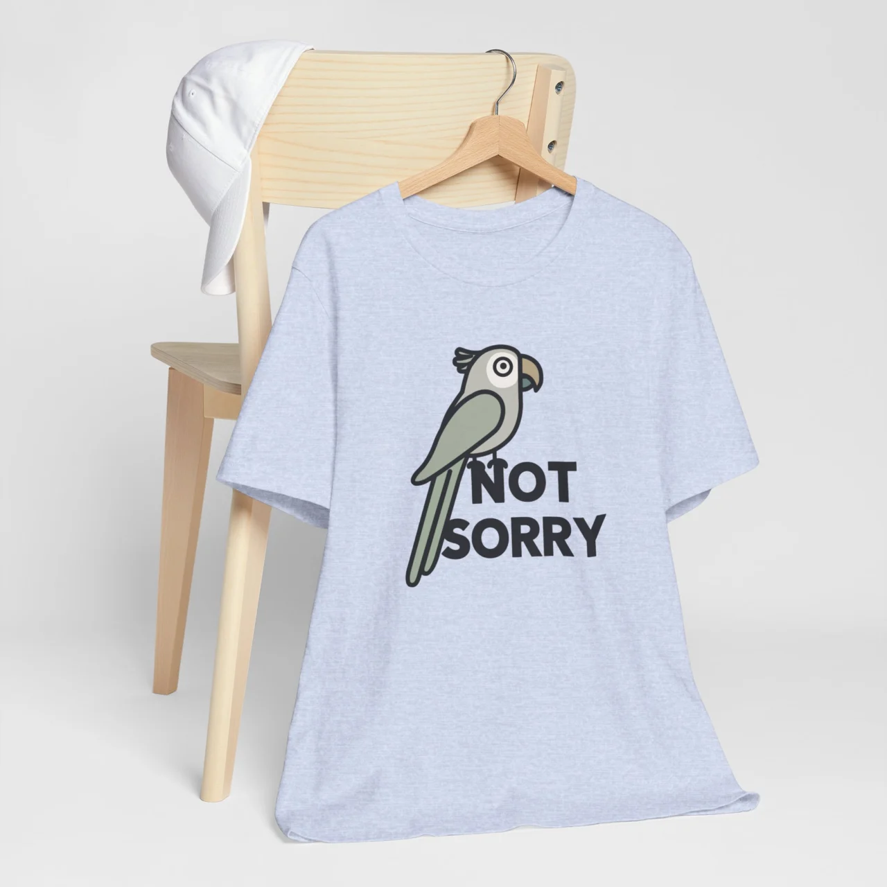 Not Sorry T-Shirt - Funny Parrot Graphic Tee - Sassy Bird Lover Shirt - Tropical Animal Lover Gift - Image 6