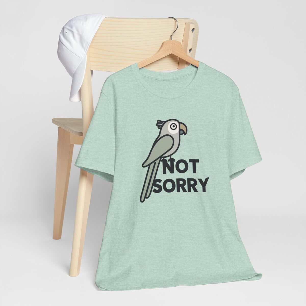 Not Sorry T-Shirt - Funny Parrot Graphic Tee - Sassy Bird Lover Shirt - Tropical Animal Lover Gift