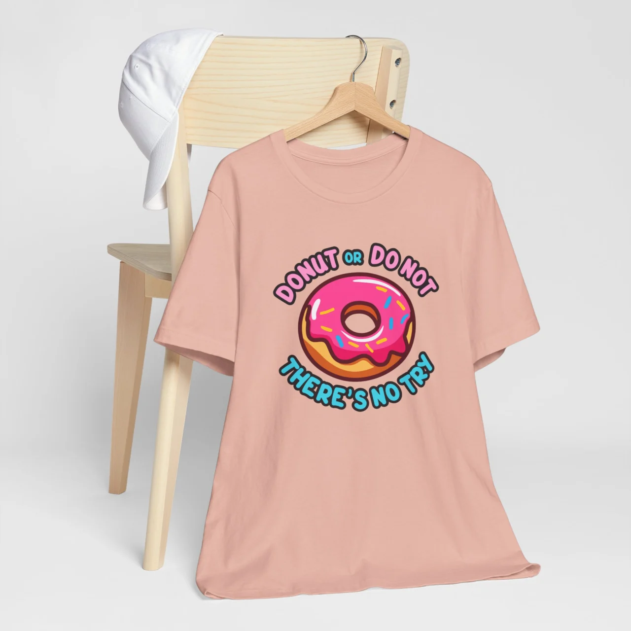 Donut or Do Not Theres No Try T-Shirt - Funny Donut Lover Tee - Food Pun Humor Shirt - Cute Sweet Tooth Graphic Tee - Image 4