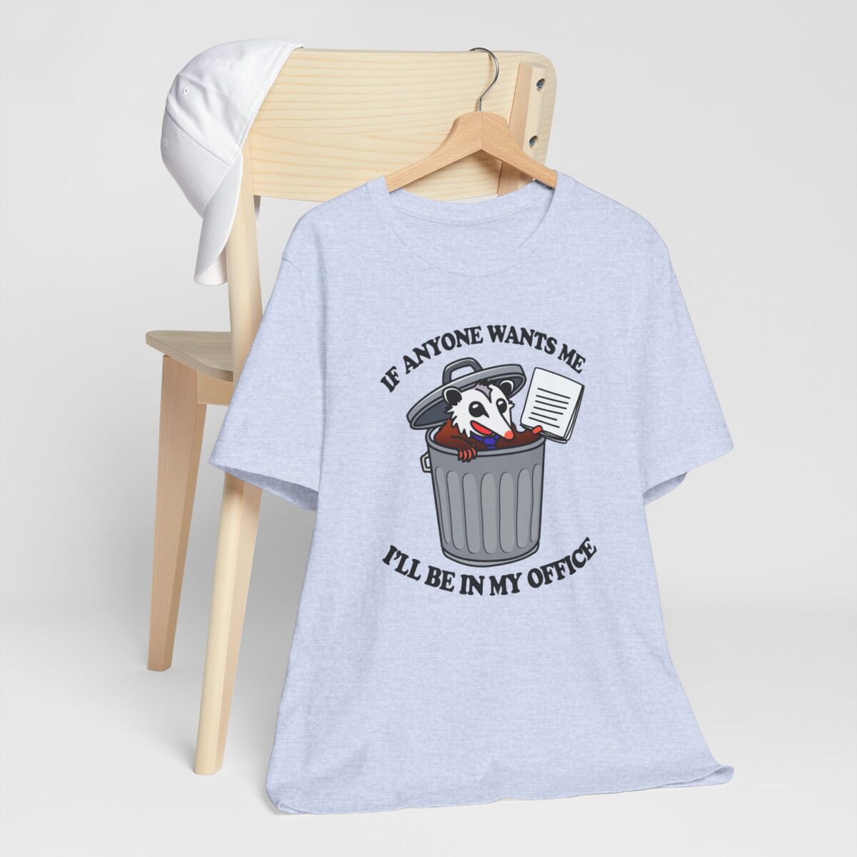 If Anyone Wants Me Ill Be in My Office T-Shirt - Funny Opossum Lover Tee - Work from Home Humor Shirt - Lazy Animal Graphic Tee - Image 5