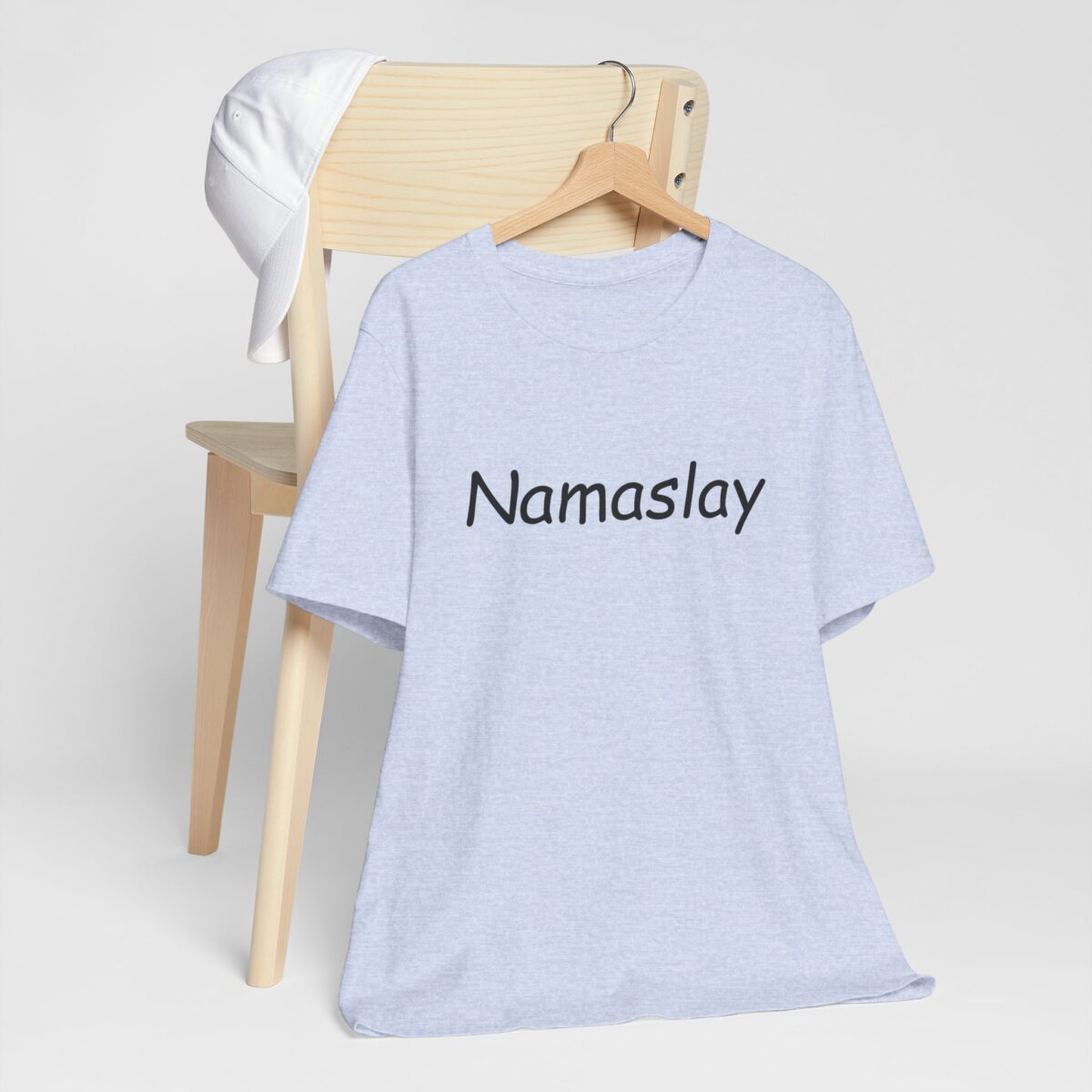 Namaslay T-Shirt - Trendy Yoga Shirt for Mindful Living - Positive Vibes Tee - Zen and Meditation Inspired Unisex Short Sleeve Tee - Image 9