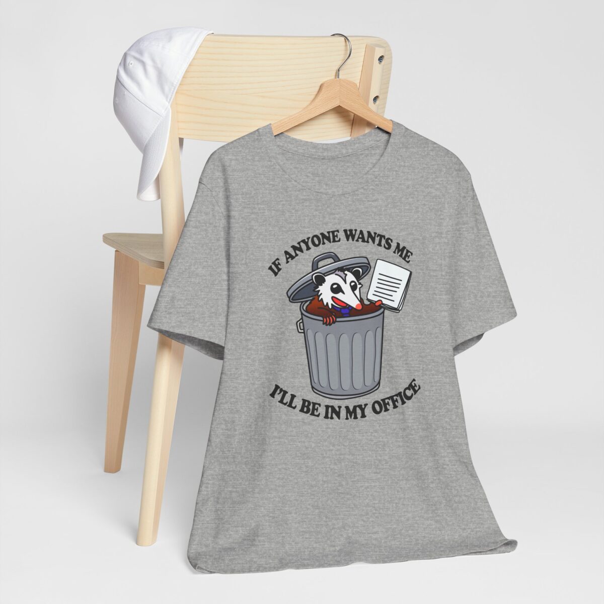 If Anyone Wants Me Ill Be in My Office T-Shirt - Funny Opossum Lover Tee - Work from Home Humor Shirt - Lazy Animal Graphic Tee - Image 6