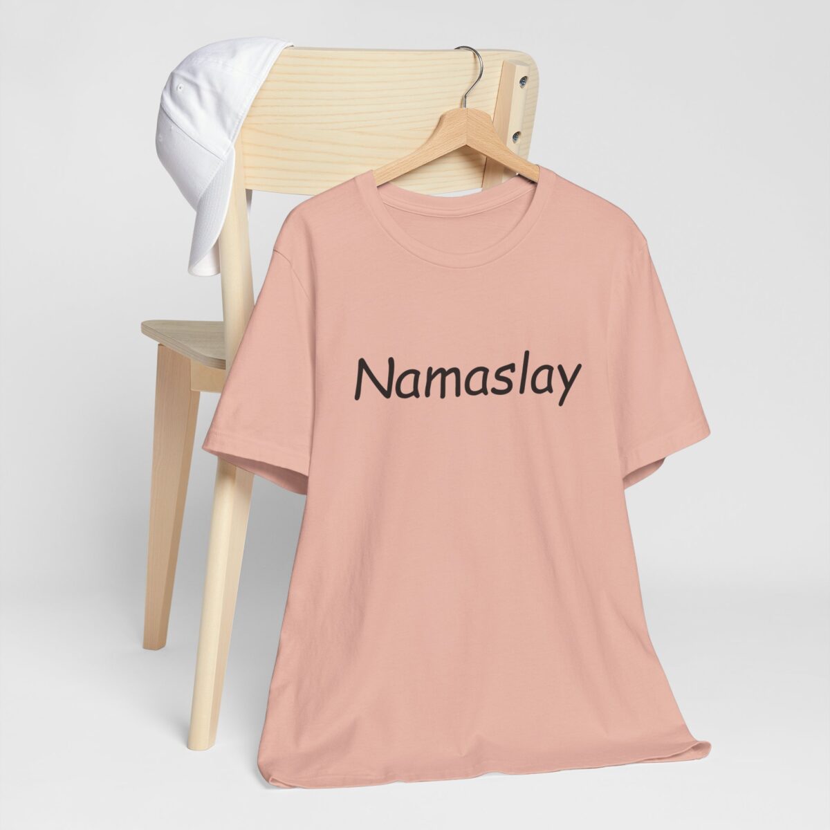 Namaslay T-Shirt - Trendy Yoga Shirt for Mindful Living - Positive Vibes Tee - Zen and Meditation Inspired Unisex Short Sleeve Tee - Image 5