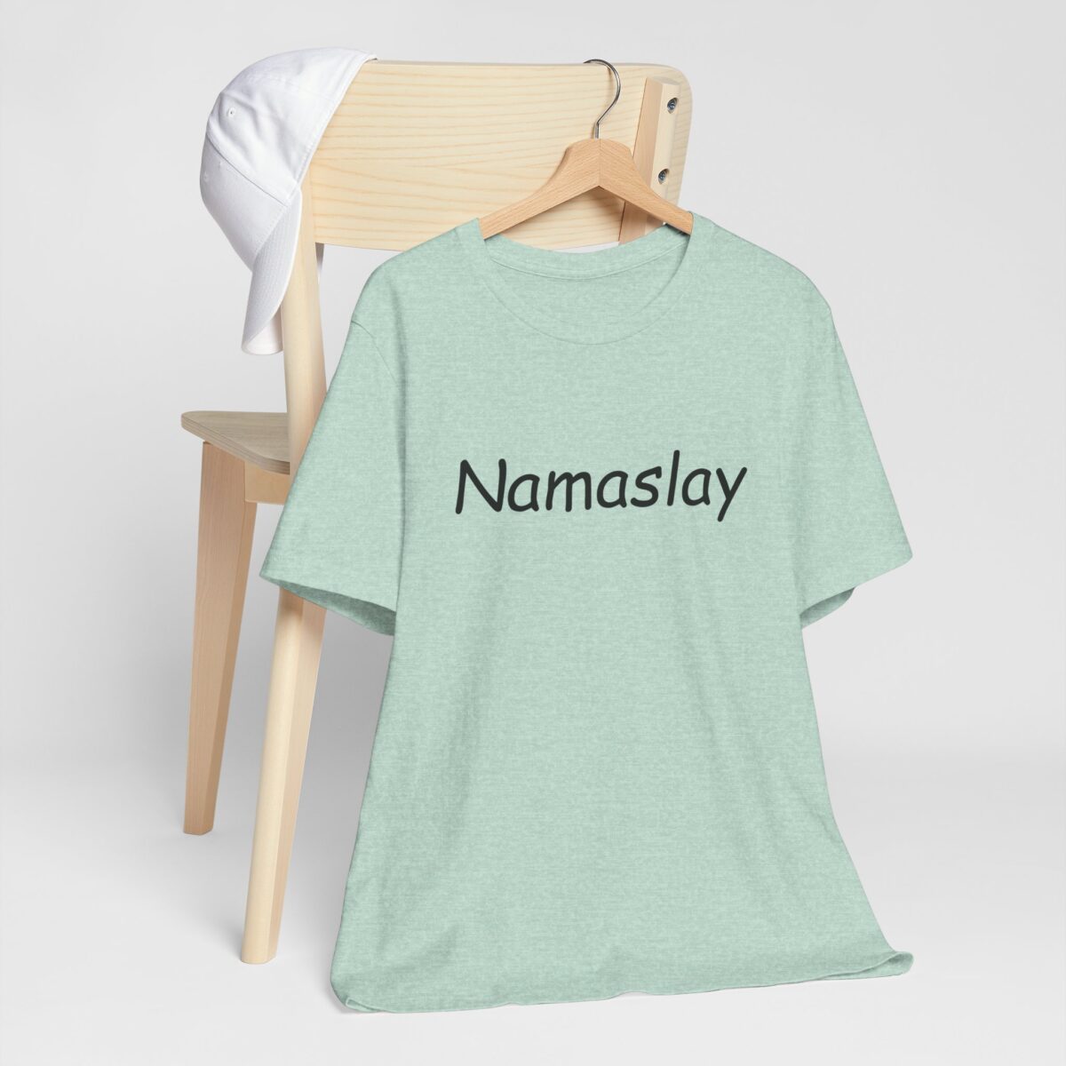 Namaslay T-Shirt - Trendy Yoga Shirt for Mindful Living - Positive Vibes Tee - Zen and Meditation Inspired Unisex Short Sleeve Tee - Image 8