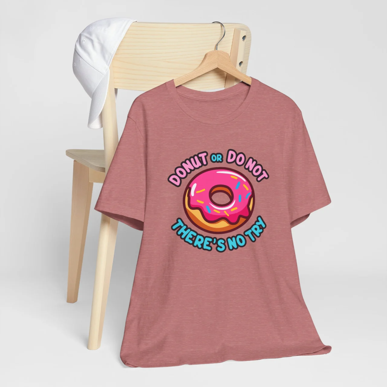 Donut or Do Not Theres No Try T-Shirt - Funny Donut Lover Tee - Food Pun Humor Shirt - Cute Sweet Tooth Graphic Tee - Image 5