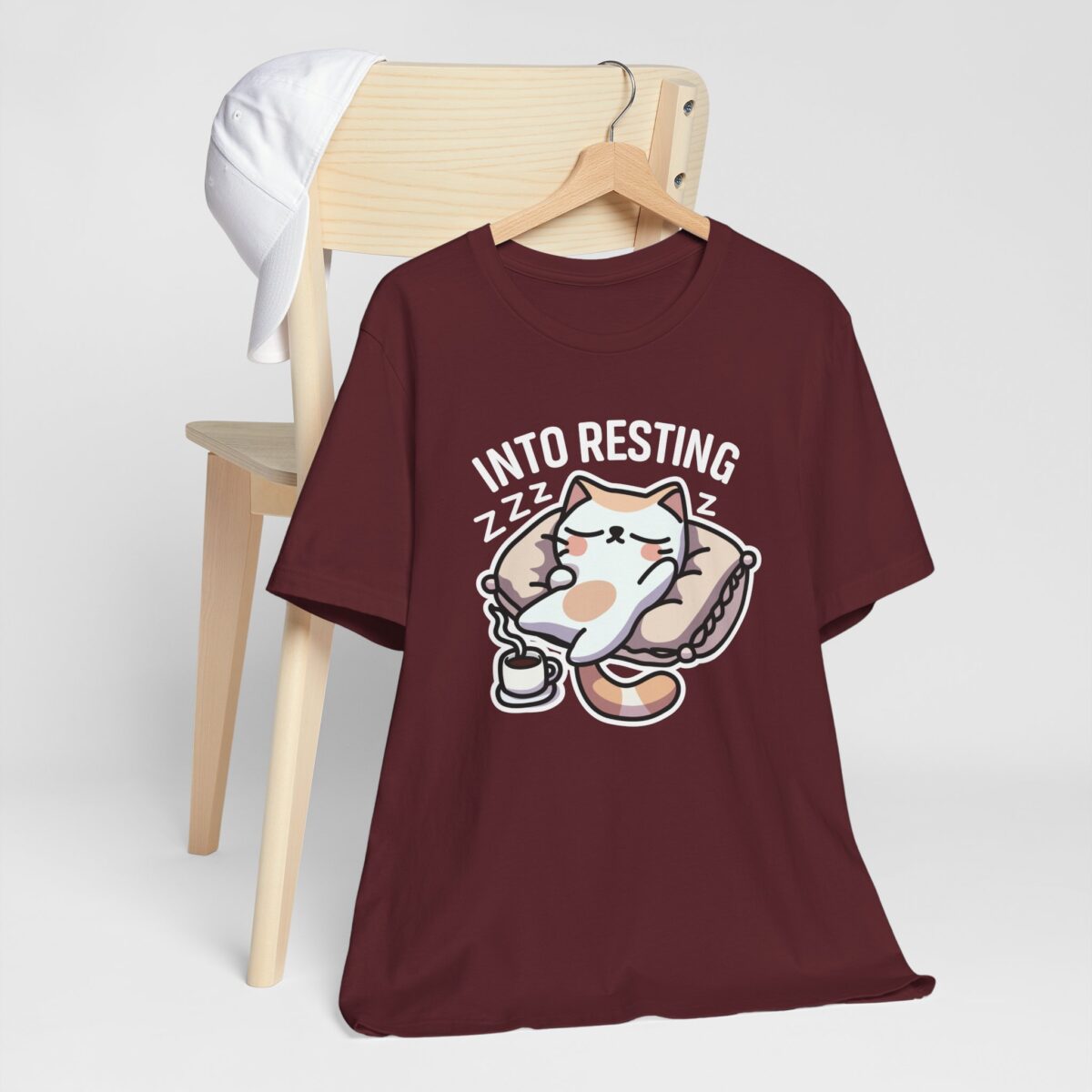Into Resting T-Shirt - Cute Sleeping Cat Tee - Cozy Sleep Lover Graphic Shirt - Funny Nap Time Humor Tee - Image 7